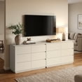 thumbnail image 6 of May in Color 6 Drawer Dresser with Charging Station for Bedroom, Beige, 6 of 11