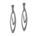 thumbnail image 2 of Pendientes Exagerados Metal Cuadrados Perfecl Plata, 2 of 5