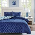 thumbnail image 4 of Home Essence Apartment Kayla Reversible Comforter Mini Set, Full/Queen, Navy, 4 of 6