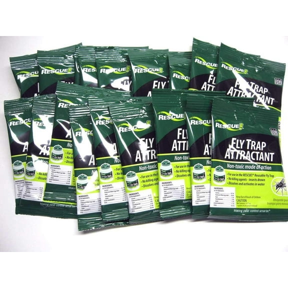 RESCUE! Outdoor Reusable Nuisance & Filth Fly Trap, 18 Count