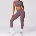 thumbnail image 1 of Ropa de yoga cepillada de primavera, ropa deportiva ajustada para correr y ropa deportiva de secado rápido para uso externo., 1 of 2