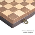 thumbnail image 3 of Juego de ajedrez y damas AMEROUS magnético de madera de 38 cm, 3 of 9