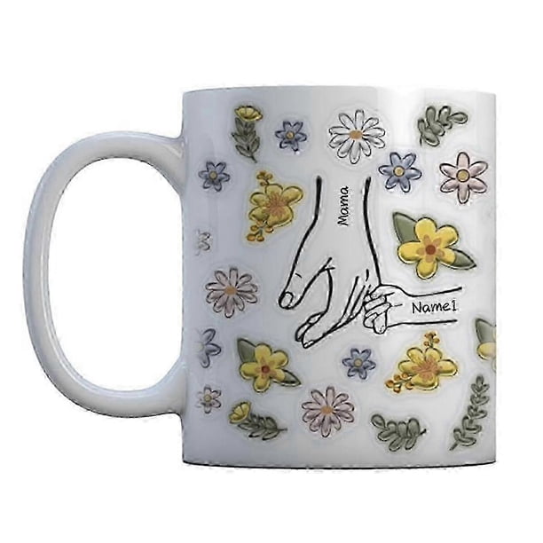 Mother's Day Gift Custom Coffee Mug, Personalized Coffee Mug, Ceramic Mug For Mom, Best Gift For Mom 1 Names