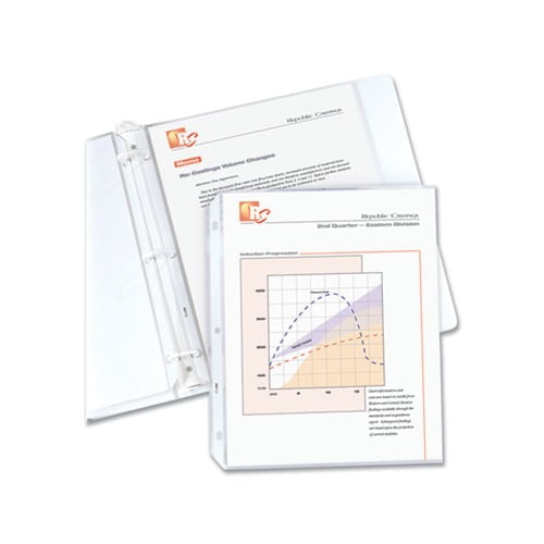 Standard Weight Polypropylene Sheet Protectors Clear, 2", 11 x 8 1/2, 50/BX