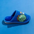 thumbnail image 5 of Generic Boy Christmas Slippers Dinosaur Slippers For Girls Boys Slippers Kids Comfy House Slippers Bedroom Slippers Winter Warm Indoor Home Shoes Clearance Shoes(9.5-10 Years,Blue), 5 of 8