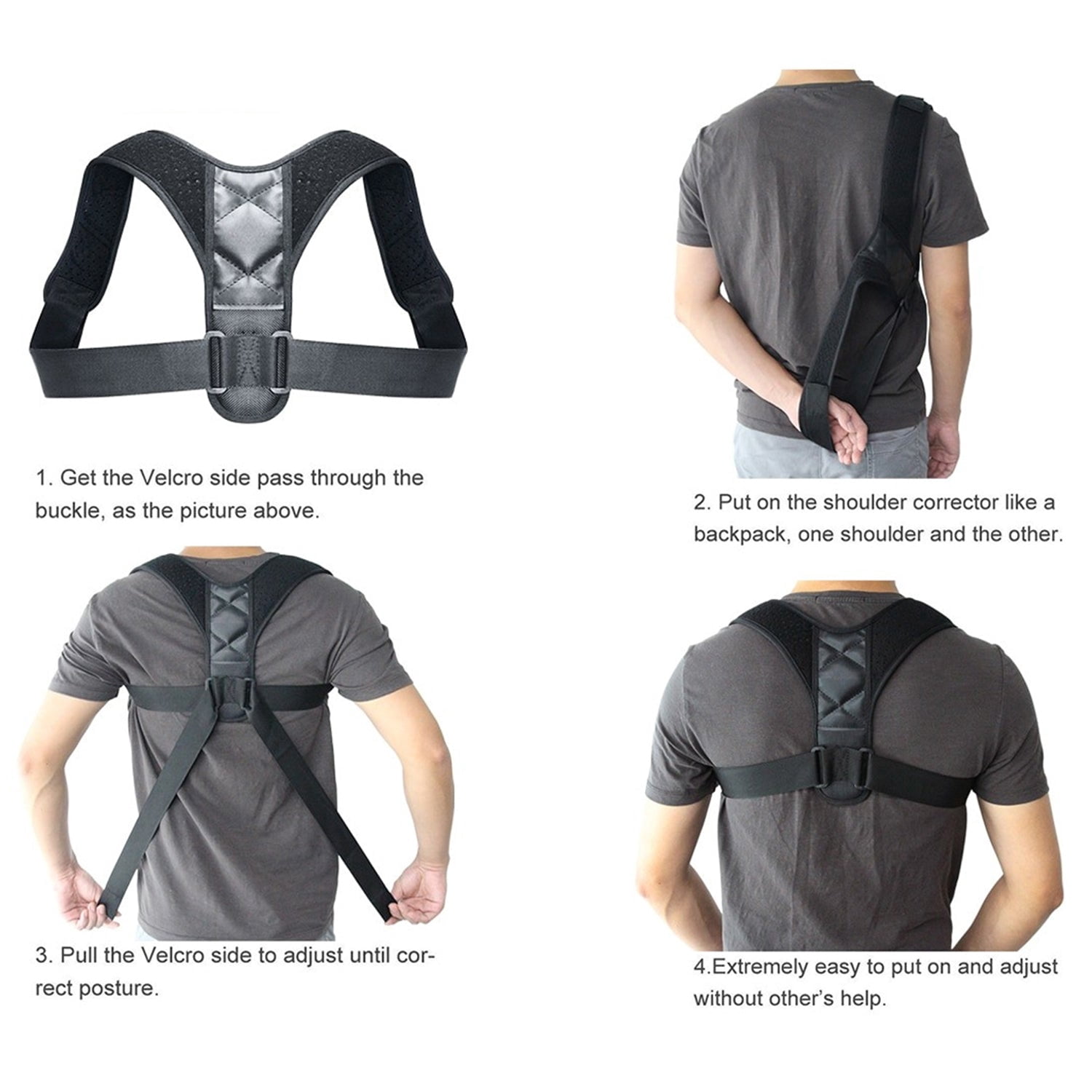 Adjustable Posture Clavicle Support Corrector Back Shoulders Brace