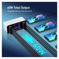 thumbnail image 5 of 8 Ports Fast Charging USB Charger QC3.0 Quick Charge Type C Smart Charger Station LCD Digital Display USB Multi-port For Phone ,Multi-Port, 5 of 6