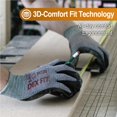 thumbnail image 4 of Guantes de trabajo DEX FIT Nitrile FN330, 3 pares, negros, talla M (8), 4 of 6