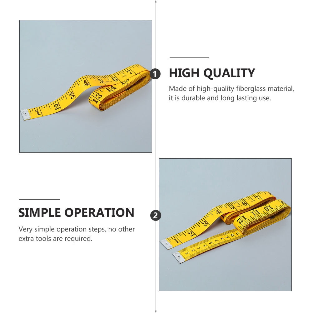 SKISUNO Portable Yellow Tape Measure for and Convenient 9Pcs