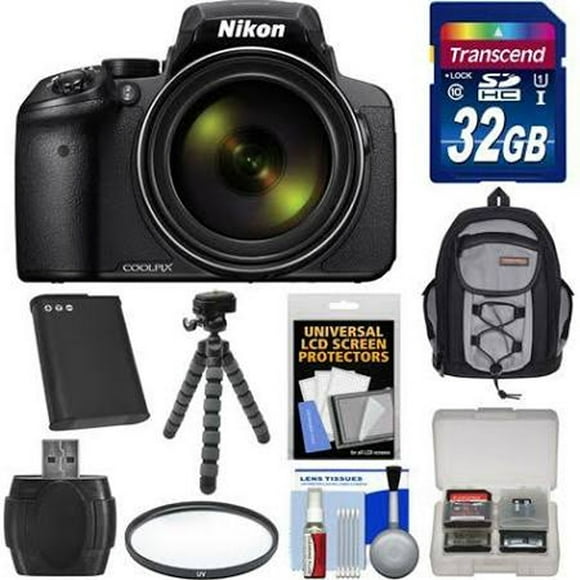 Nikon Coolpix P900 Wi-Fi 83x Zoom Digital Camera with 32GB Memory Card & More Accessories