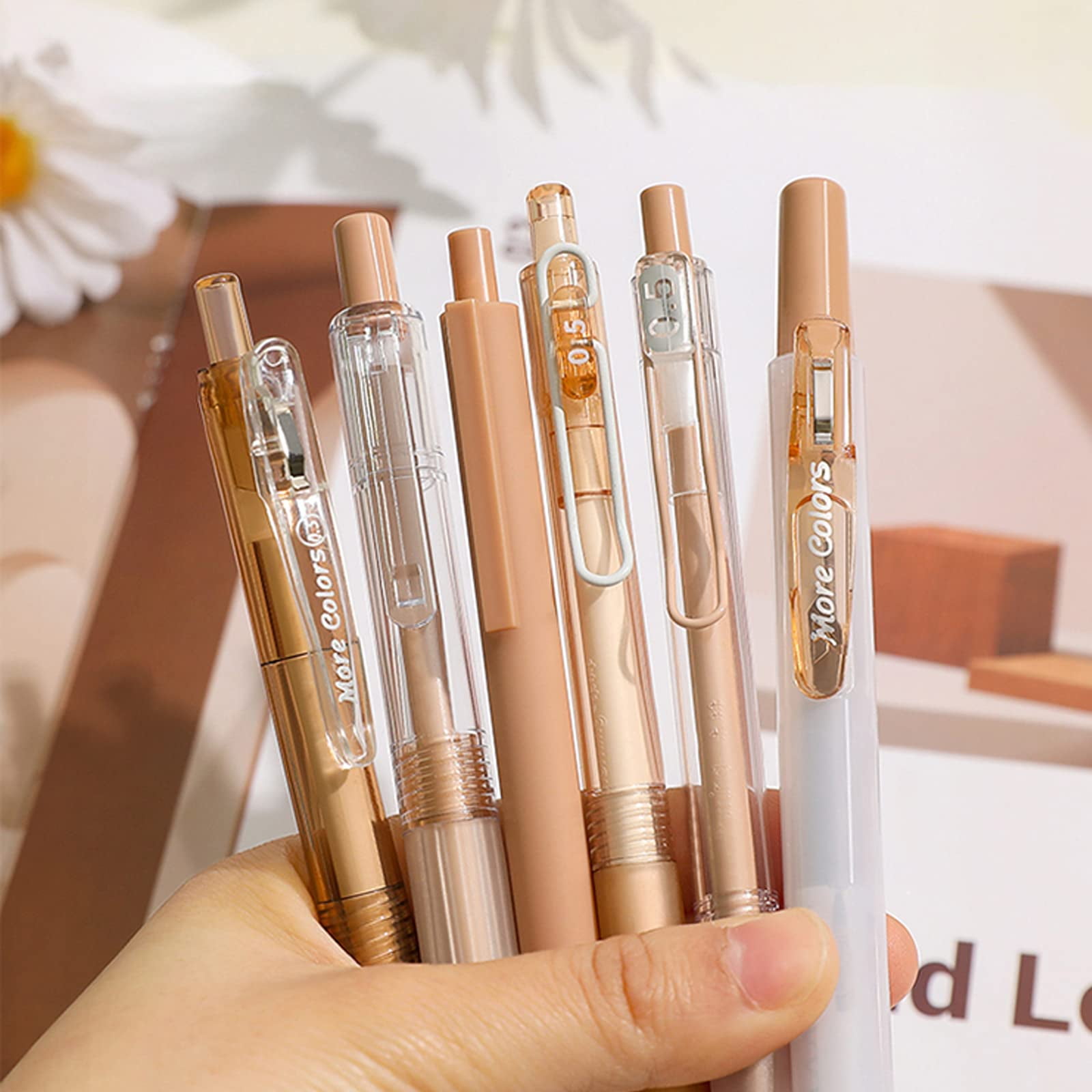 Eastern Trade Cute Pens for Girls Cute Gel Pens Fine Point Smooth Writing  Pens 0.5 mm Black Pens, Nice Kawaii Office School Supplies Gifts for Girls