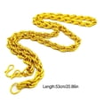 thumbnail image 5 of Linyer Simulation Big Gold Chains Alloy Necklace Fake Super Decorative Props Fashionable Golden Unisex Decoration Accessories, 5 of 6