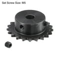 thumbnail image 3 of Uxcell Teeth Chain Sprocket Carbon Steel with Set Screws 8mm, 3 of 6