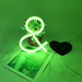 thumbnail image 4 of Letter Neon Lights, LED Neon Night Light Neon Lights Wall Decorative Night Light for Kids Bedroom Battery USB Operated Green, 4 of 7