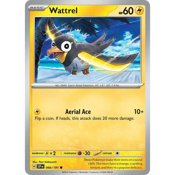 Pokemon Surging Sparks Common Wattrel #66