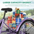thumbnail image 6 of MOPHOTO 7 Speed 24''Adult Tricycle for Seniors with Big Basket, Exercise Men's Women's Bicycle, 3 Wheel Cruiser Bike Adjustable Seat Post, Disc Brakes Safe and Durable Adult Trikes, 6 of 11