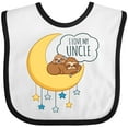 thumbnail image 3 of Inktastic I Love My Uncle Boys or Girls Baby Bib, 3 of 4