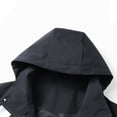 thumbnail image 5 of Kmdttou Men's Rain Jacket Waterproof with Hooded Hiking Coat Lightweight Windbreaker Thermal Hiking Coats Black 4XL, 5 of 7