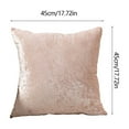 thumbnail image 3 of Cinvoph 18"x18" Velvet Throw Pillow Covers Decorative Pillow Cover Solid Minimalist Machine Washable Pillow Cases for Living Room Bed Car Office Decor, Pink, 3 of 8