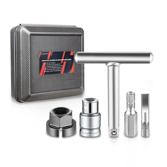 DNA Motoring WMT-TOOLS-00141 Automotive Engine Oil Pan Drain Plug Disassembly Set - 5-Pcs