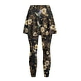 thumbnail image 5 of FUIALDOLG Cottagecore Flower Hummingbirds Skirt Leggings for Women Athletic Tennis Skirt with Leggings High Waist Stretchy Golf Skorts Capris Gym Yoga Pants,Size M, 5 of 7