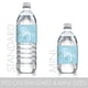 thumbnail image 3 of Etiquetas Para Botellas De Agua Para Baby Shower, Color Azul Y Dorado, 24 Pegatinas, 3 of 5