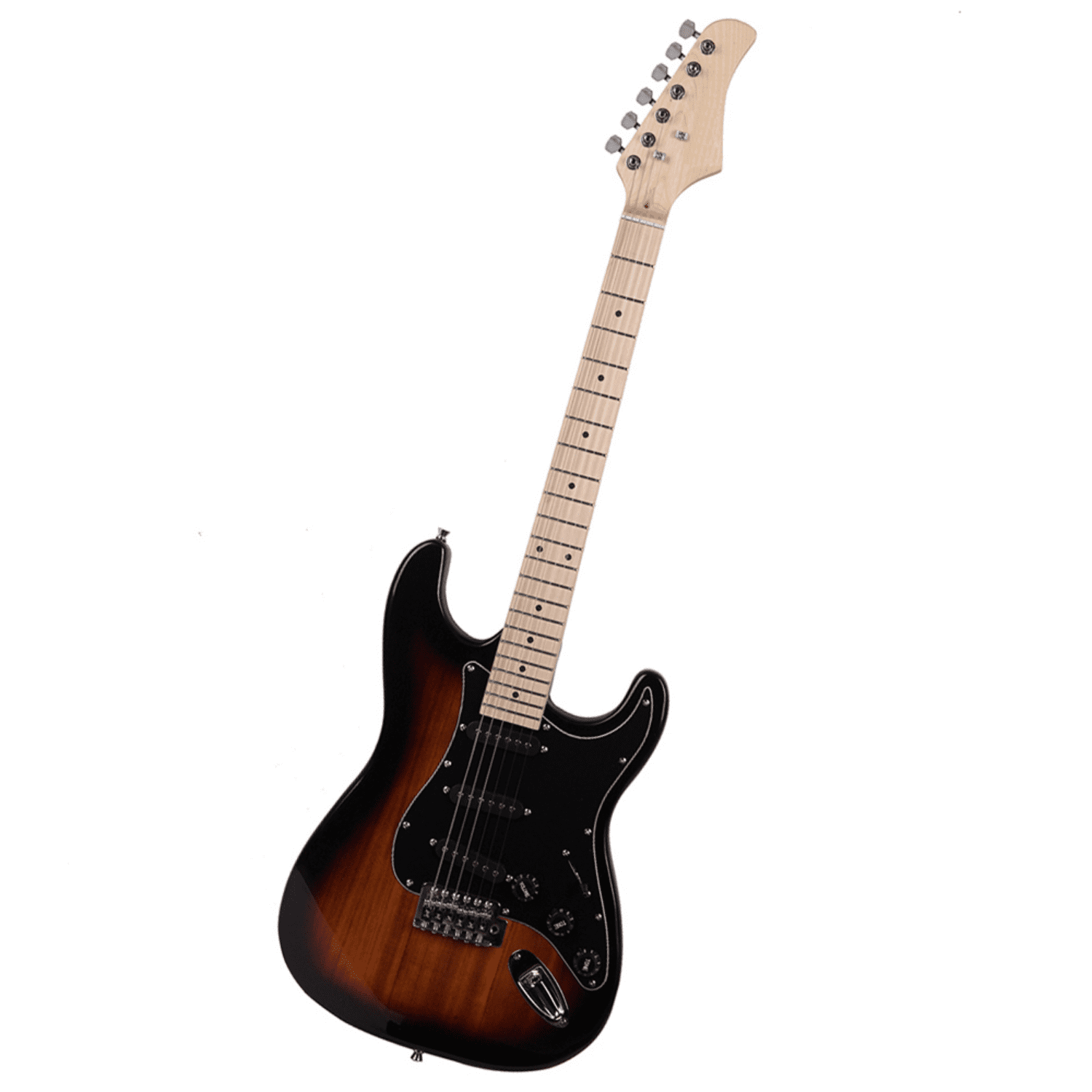 Hassch Electric Guitar with Amp and Gig Bag, Beginner Guitar Kit with Strap, Tool, Plectrum, Tremolo Bar and Power Wire, Black & Golden