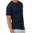 thumbnail image 3 of Men's Soft 100% Cotton Light Weight Crew Neck Short Sleeve T-Shirt, Navy 2XL, 1 Count, 1 Pack, 3 of 3