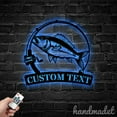 thumbnail image 2 of Handmadetneonsign Mullet Fish Metal Wall Art Light, Fish Animal Metal Sign Wall Decor, House Metal Decor 52797, 2 of 5