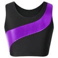 thumbnail image 4 of Aislor Kids Girls Sleeveless Camisole Vest Modern Dance Performance Crop Tops 6-16 A Purple 14, 4 of 7