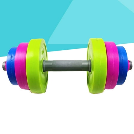 OATIPHO Dumbbell Weights 1 Set Plastic Assorted Color Body Workout for Exercise Equipment