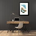 thumbnail image 4 of James Duncan 16x24 Black Modern Framed Museum Art Print Titled - Morpho Adonis, Pavonia Teucer (1858), 4 of 5