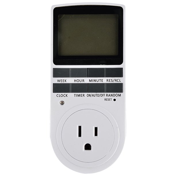 Enchufe de control de tiempo Enchufe de EE. UU. Pantalla LCD Temporizador Salida 240V para cocina doméstica