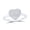 White, variant on 10K Rose Gold Round Diamond Heart Nicoles Dream Collection Ring 0.3cttw