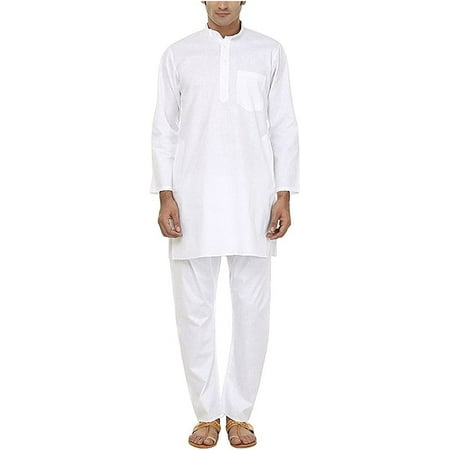 

Royal Men s White 100% Pure Cotton Kurta Pyajma
