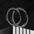 thumbnail image 3 of LLavero de titanio negro para hombre, llavero plano, soporte de anillos, hebilla de arco EDC ligero, accesorios, Gadgets, venta al por mayor, 3 of 4