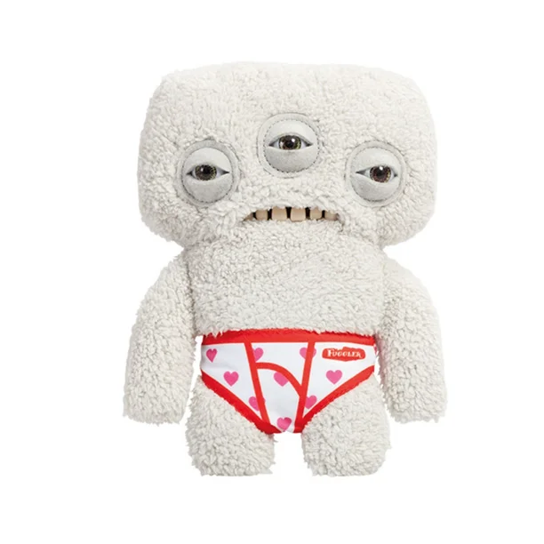 Creative Gifts Ugly Cute Toys,Funny Ugly Monster, Plush,Collectible , Toy(Worried Star Monster (Grey)
