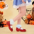 thumbnail image 4 of Zapatos planos rojos para niñas, talla 12, de Shoes Furdeour, color rojo, fiesta, 4 of 8