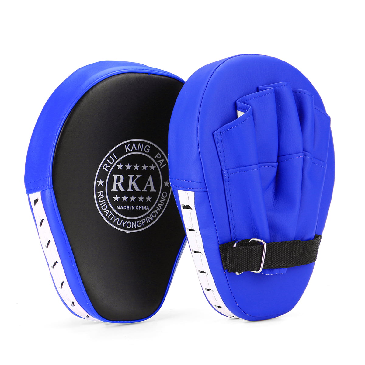 Martial Arts,Good Equipment for Training in The Gym or at Home Sparring Muay Thai Kick Boxing Pad for Training,Leather Training Hand Pads,Ideal for MMA Karate Black Dojo 