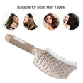thumbnail image 3 of Fashion Curved Vent Brush for Blow Drying Styling Detangling Hair Brush Row Brush for Short Thick Tangles Curly Hair, 3 of 7