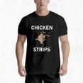 thumbnail image 6 of Funny Chicken Strips Graphic Tee for Men & Women - Soft Breathable Cotton T-Shirt Suitable for Casual Wear & Themed Events - Humorous Chicken Nugget Lover Outfit, Machine Washable Apparel,, 6 of 7
