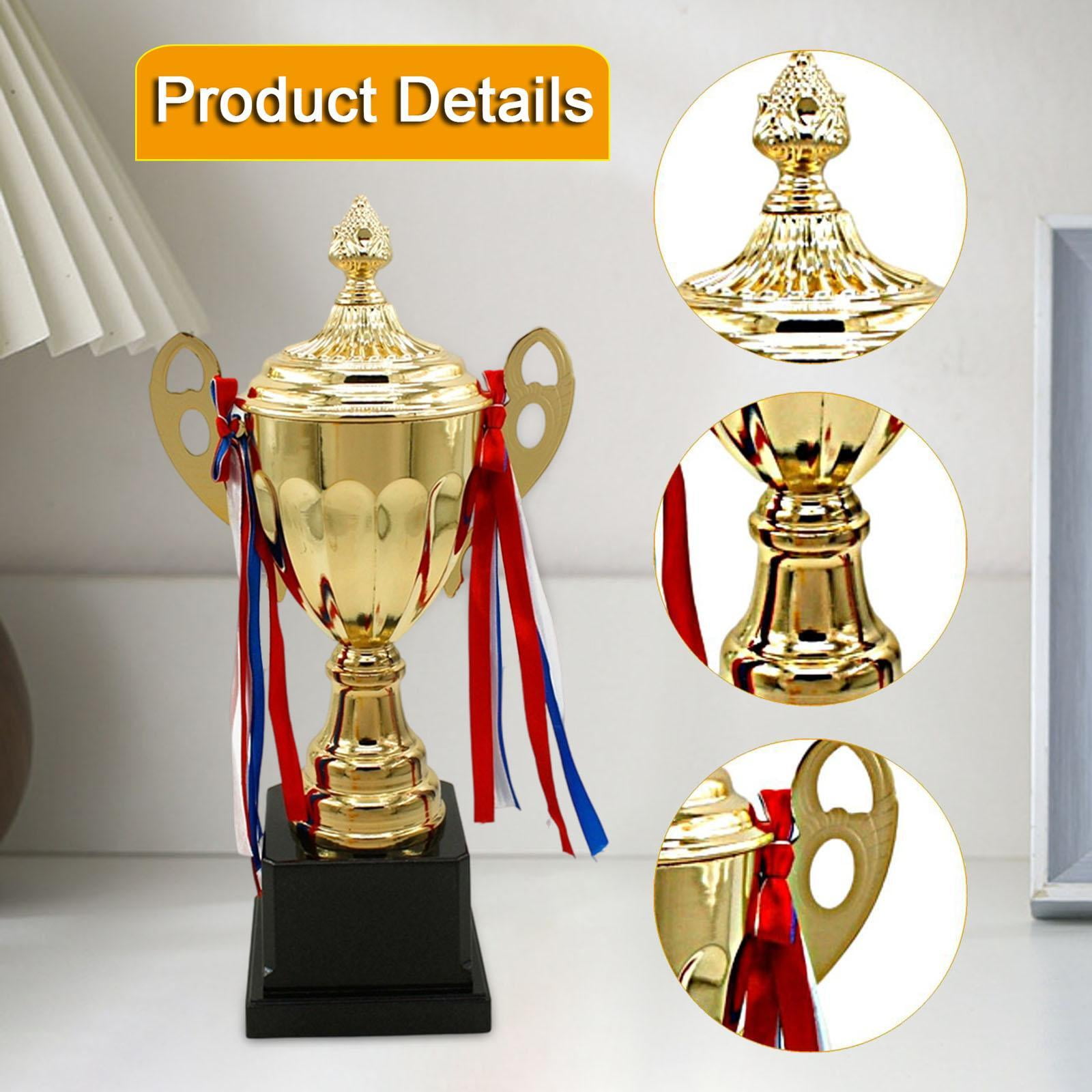 Trophy Cup Award Keepsake Premium Metal Plastic Material for Kids Adults School Competitions Parties