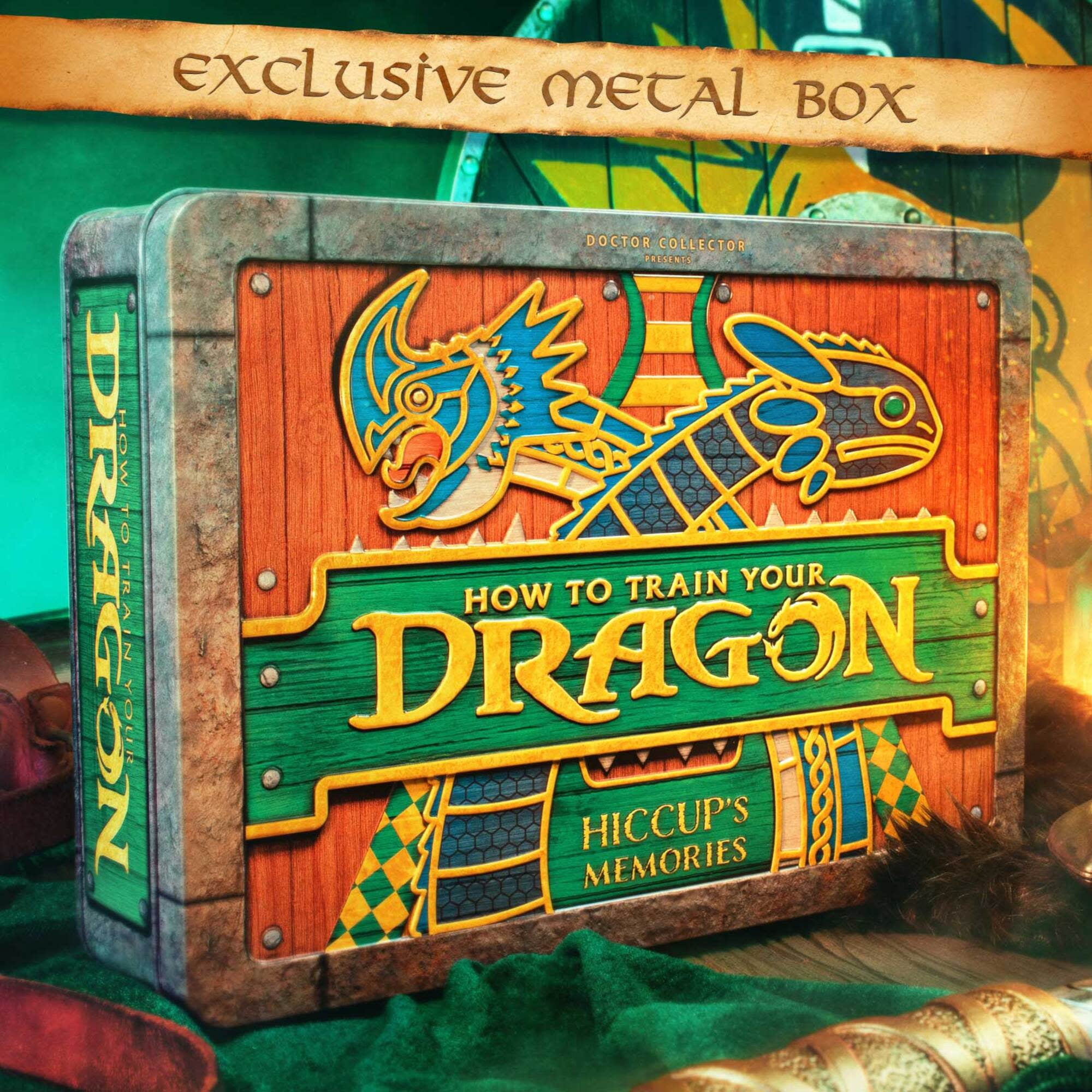 Doctor Collector: How To Train Your Dragon - Hiccup´s Memories - Ultimate Collector's Tin Box, Movie Props, Photos, Maps, Coins, Authentic Memorabilia