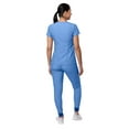 thumbnail image 2 of Adar Pro Heather Movement Booster Scrub Set For Women - Sweetheart V-Neck Scrub Top & Yoga Jogger Scrub Pants - P9400H - Heather French Blue - XS, 2 of 7