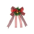 thumbnail image 2 of HSQJHJF Christmas Decor Present Wrapping Bows Ribbon Bows For Wreath Bow Ribbon Tie Flower Christmas Stair Handrail Christmas Tree Decoration, 2 of 6