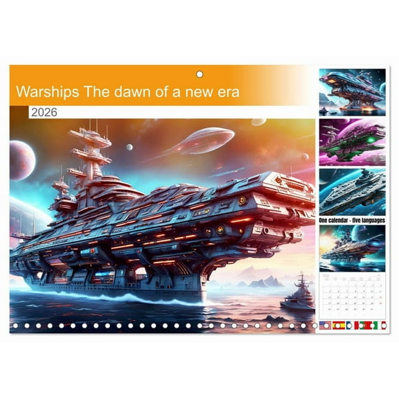 Warships The dawn of a new era (Monthly Wall Calendar 2026 11.7 x 16.5 (open)), CALVENDO 14 Month Calendar
