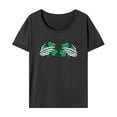 thumbnail image 1 of Camiseta para mujer con cuello redondo y cuello redondo, camisetas de verano para mochileros y viajes L, 1 of 7