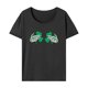thumbnail image 1 of Camiseta de mujer, camiseta de manga corta, elegante camisa con cuello redondo para trabajar, viajar, ir de compras M, 1 of 7