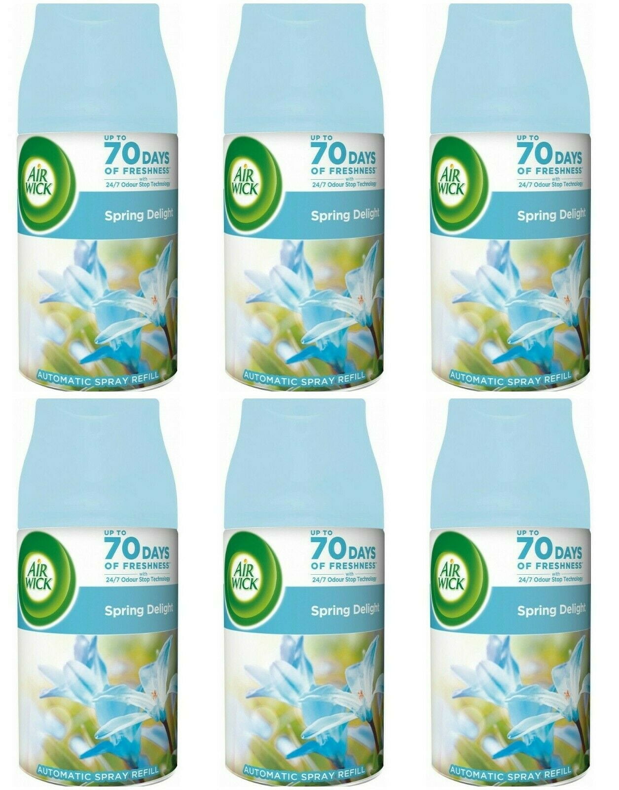 Air Wick Pure Automatic Air Freshener Spray Refill, Spring Delight, 6