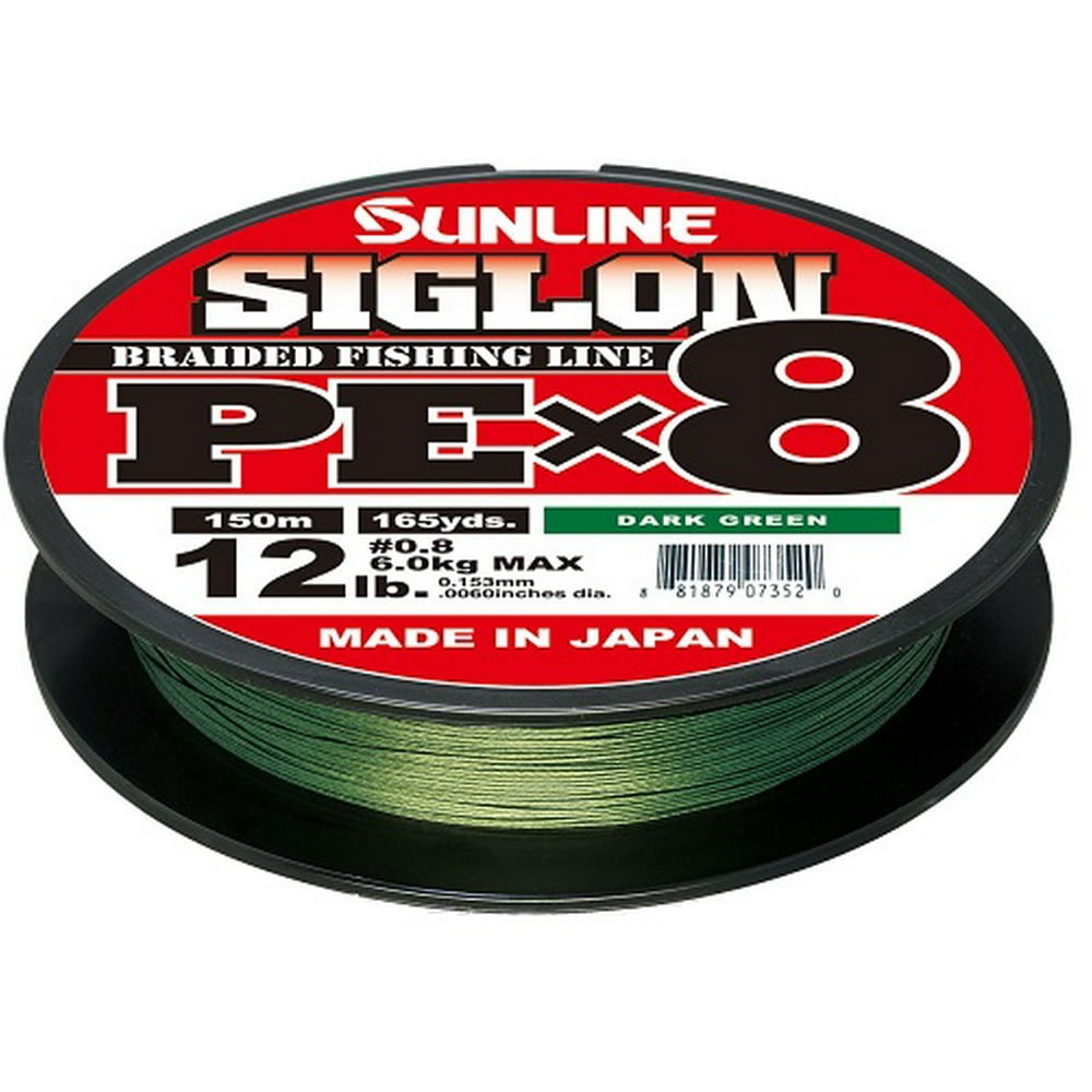Sunline 63053456 Dark Green 165 yd 20 lb Braided Fishing Line Walmart